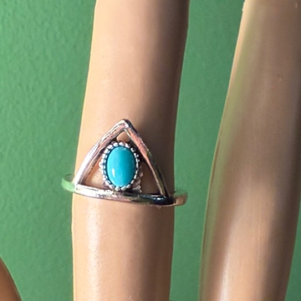SALE 🎁Silver Plated Turquoise Ring